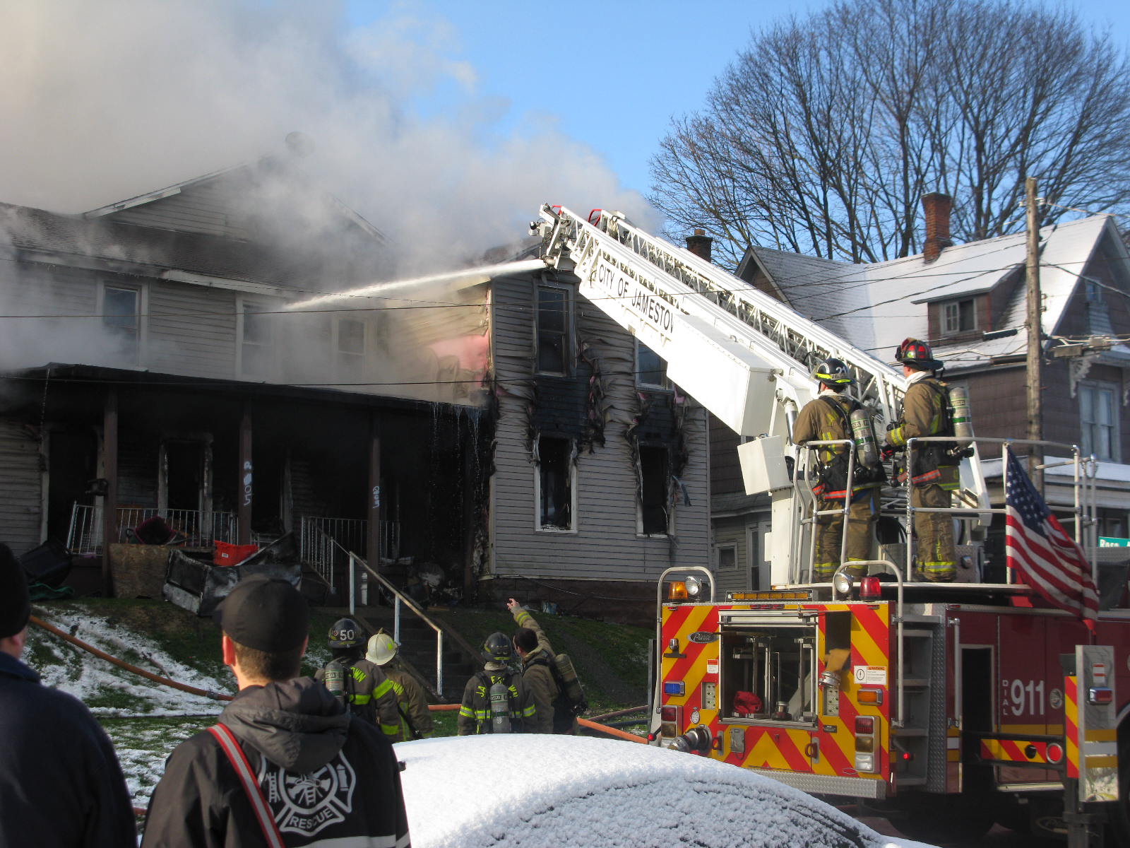 City Firefighters Battle Morning Blaze | News, Sports, Jobs - Post Journal